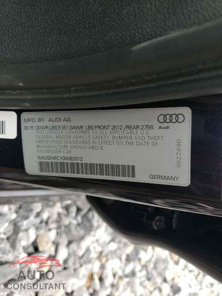 AUDI A6 2016 - WAUGFAFC1GN082612