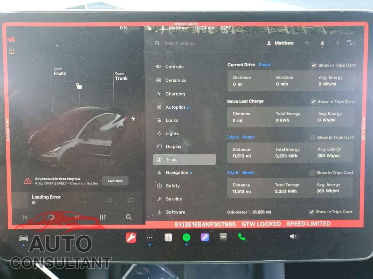 TESLA MODEL 3 2022 - 5YJ3E1EB4NF307985