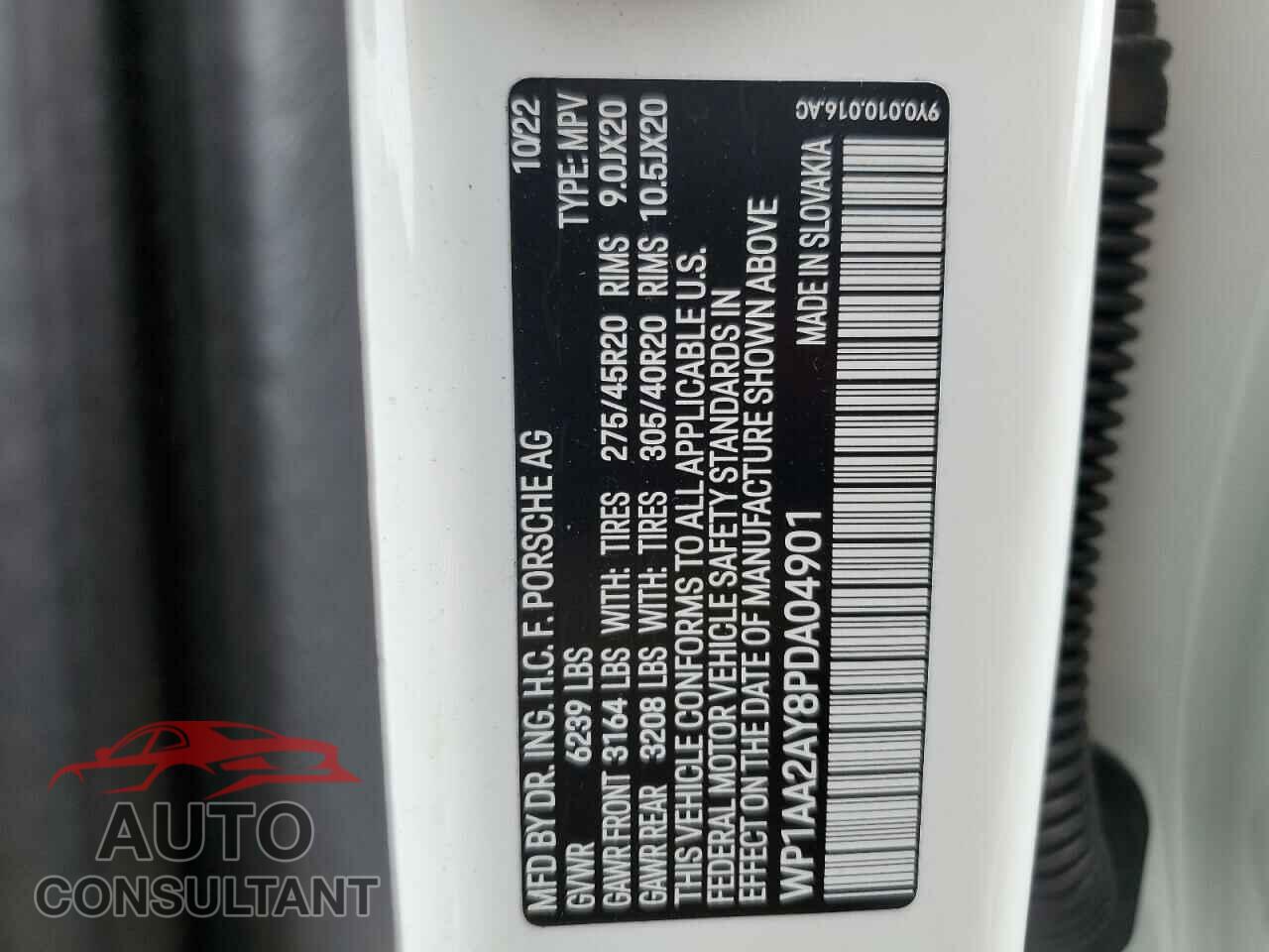 PORSCHE CAYENNE BA 2023 - WP1AA2AY8PDA04901