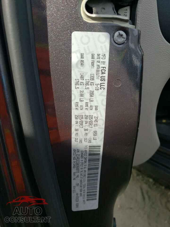 DODGE CARAVAN 2019 - 2C4RDGCG8KR689775