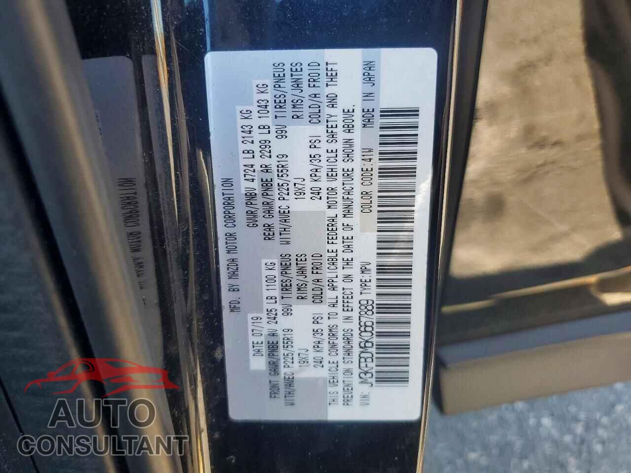 MAZDA CX-5 2019 - JM3KFBDM6K0667889