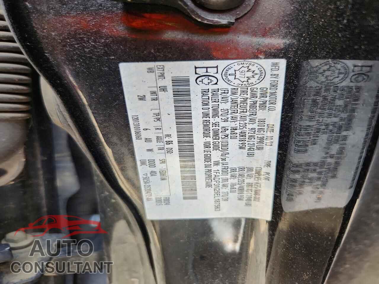 FORD FOCUS 2014 - 1FADP3N25EL187563