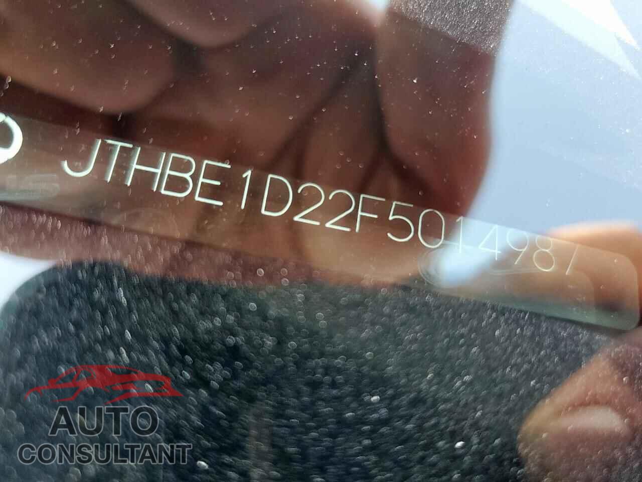 LEXUS IS 2015 - JTHBE1D22F5014987