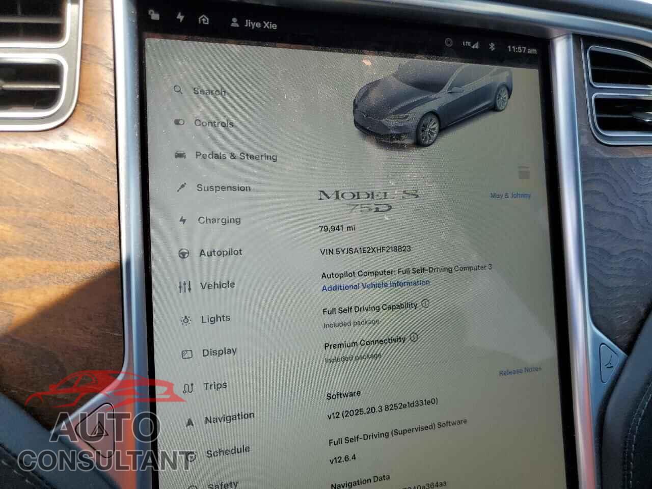 TESLA MODEL S 2017 - 5YJSA1E2XHF218823