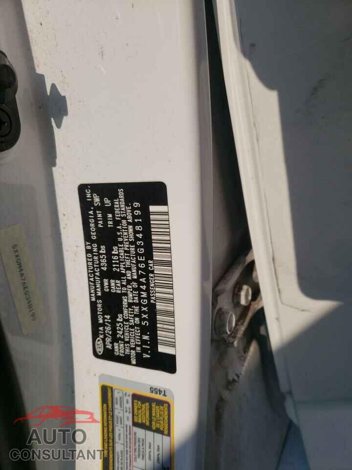KIA OPTIMA 2014 - 5XXGM4A76EG348199