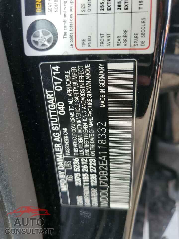 MERCEDES-BENZ CLS-CLASS 2014 - WDDLJ7DB2EA118332