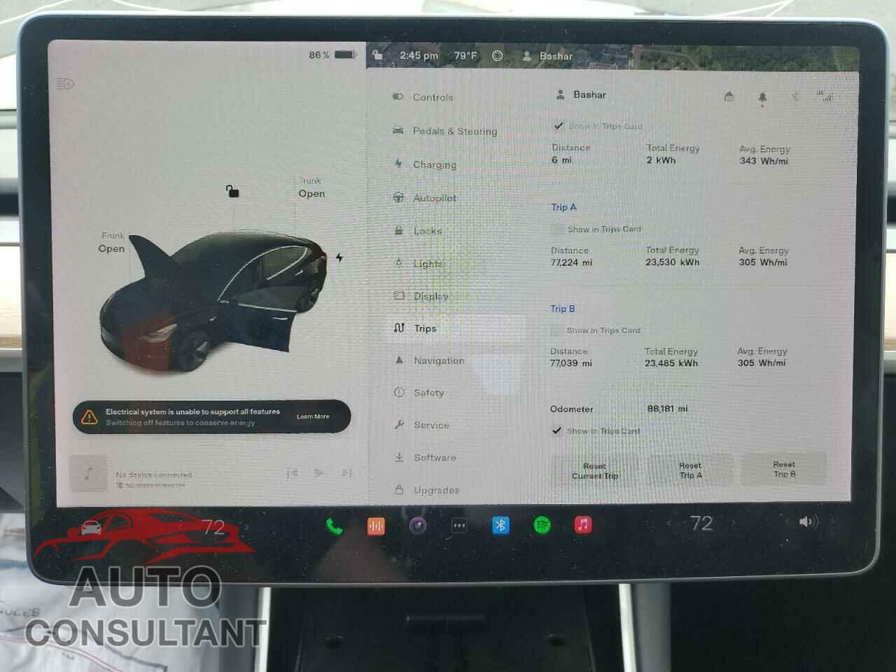 TESLA MODEL 3 2019 - 5YJ3E1EB6KF193547