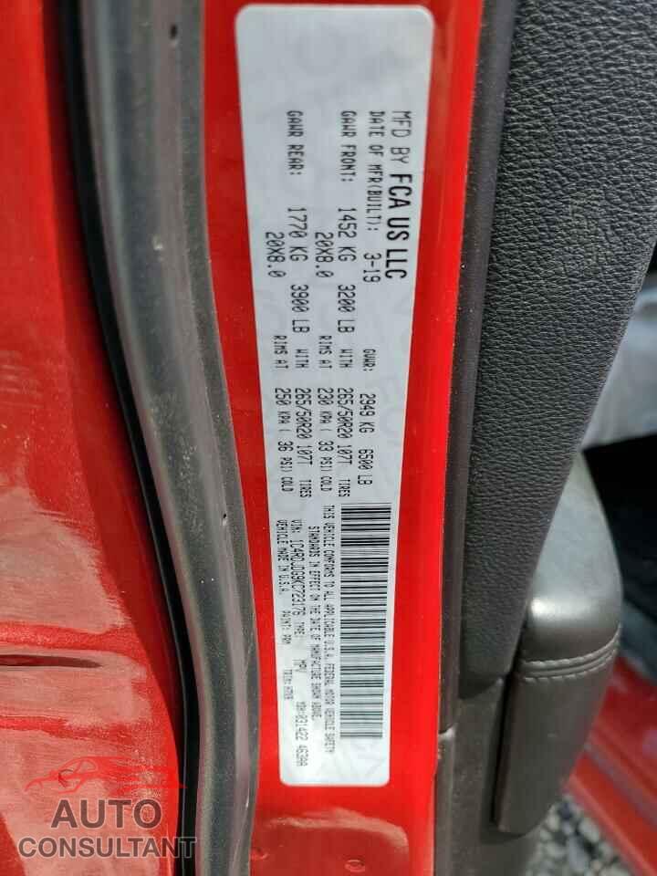 DODGE DURANGO 2019 - 1C4RDJDG9KC723176