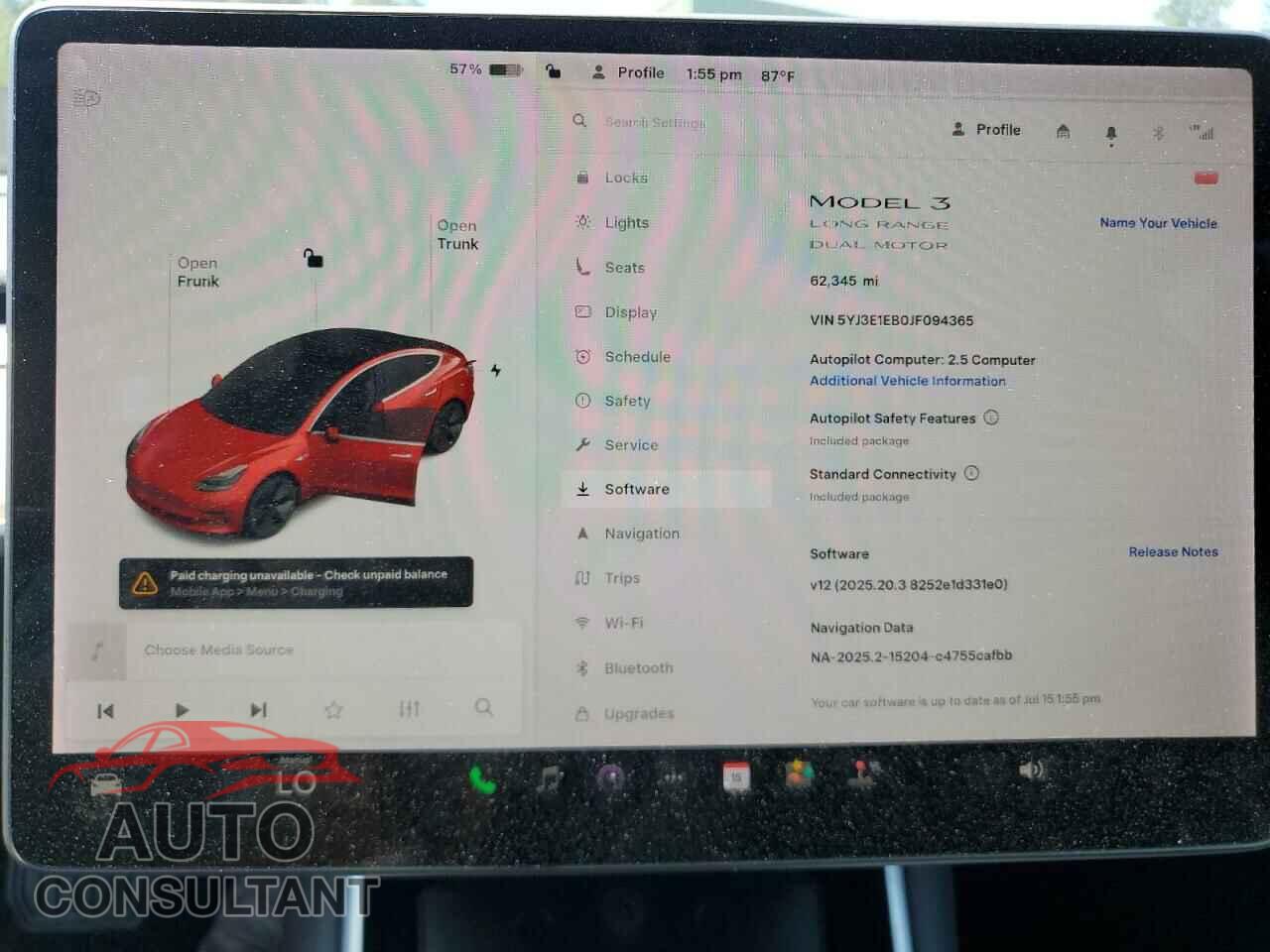 TESLA MODEL 3 2018 - 5YJ3E1EB0JF094365