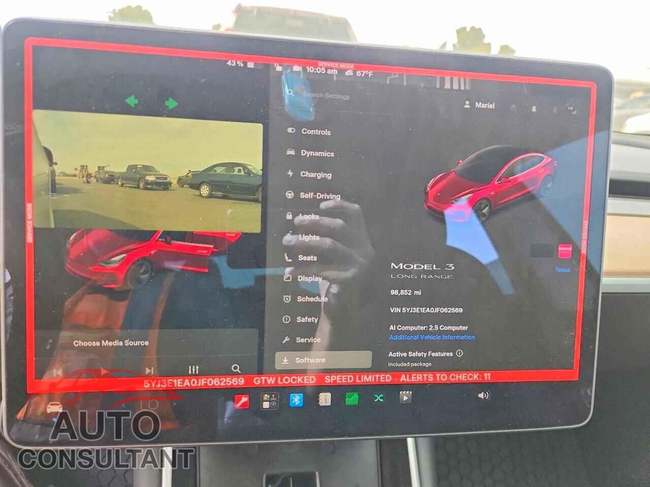 TESLA MODEL 3 2018 - 5YJ3E1EA0JF062569