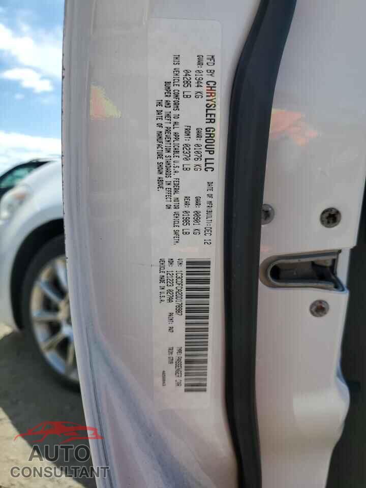 DODGE DART 2013 - 1C3CDFCA2DD178987