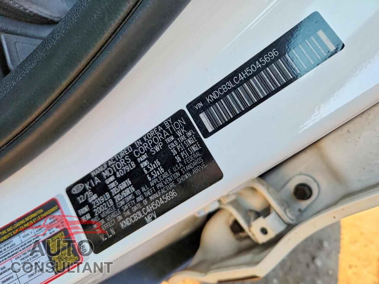 KIA NIRO 2017 - KNDCB3LC4H5045696