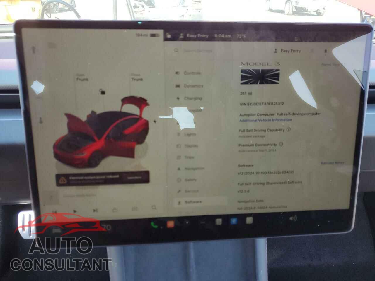 TESLA MODEL 3 2024 - 5YJ3E1ET3RF825312