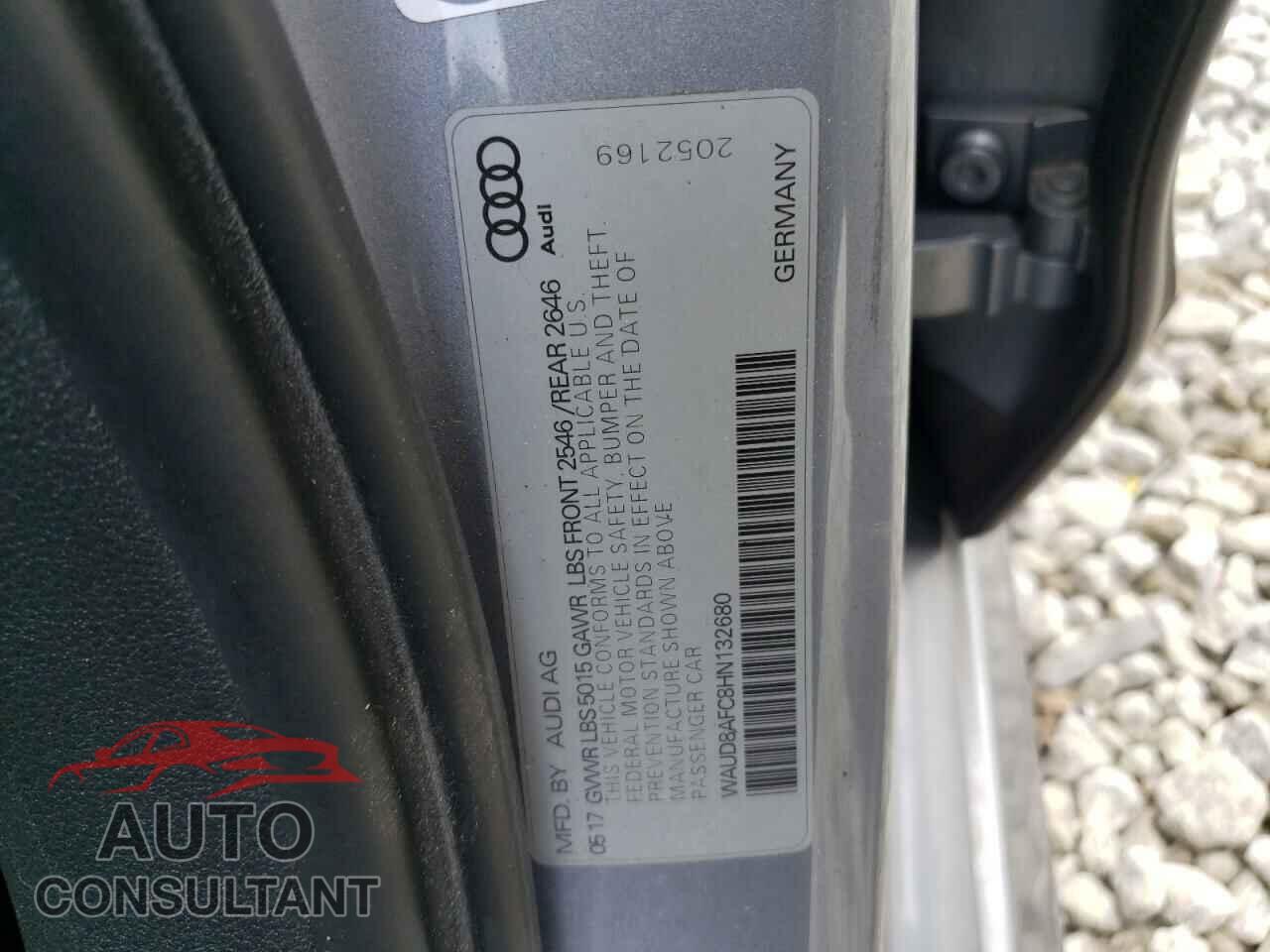 AUDI A6 2017 - WAUD8AFC8HN132680