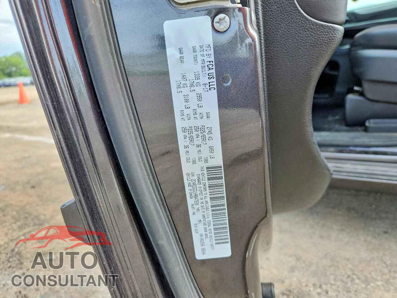DODGE CARAVAN 2017 - 2C4RDGEG1HR847220