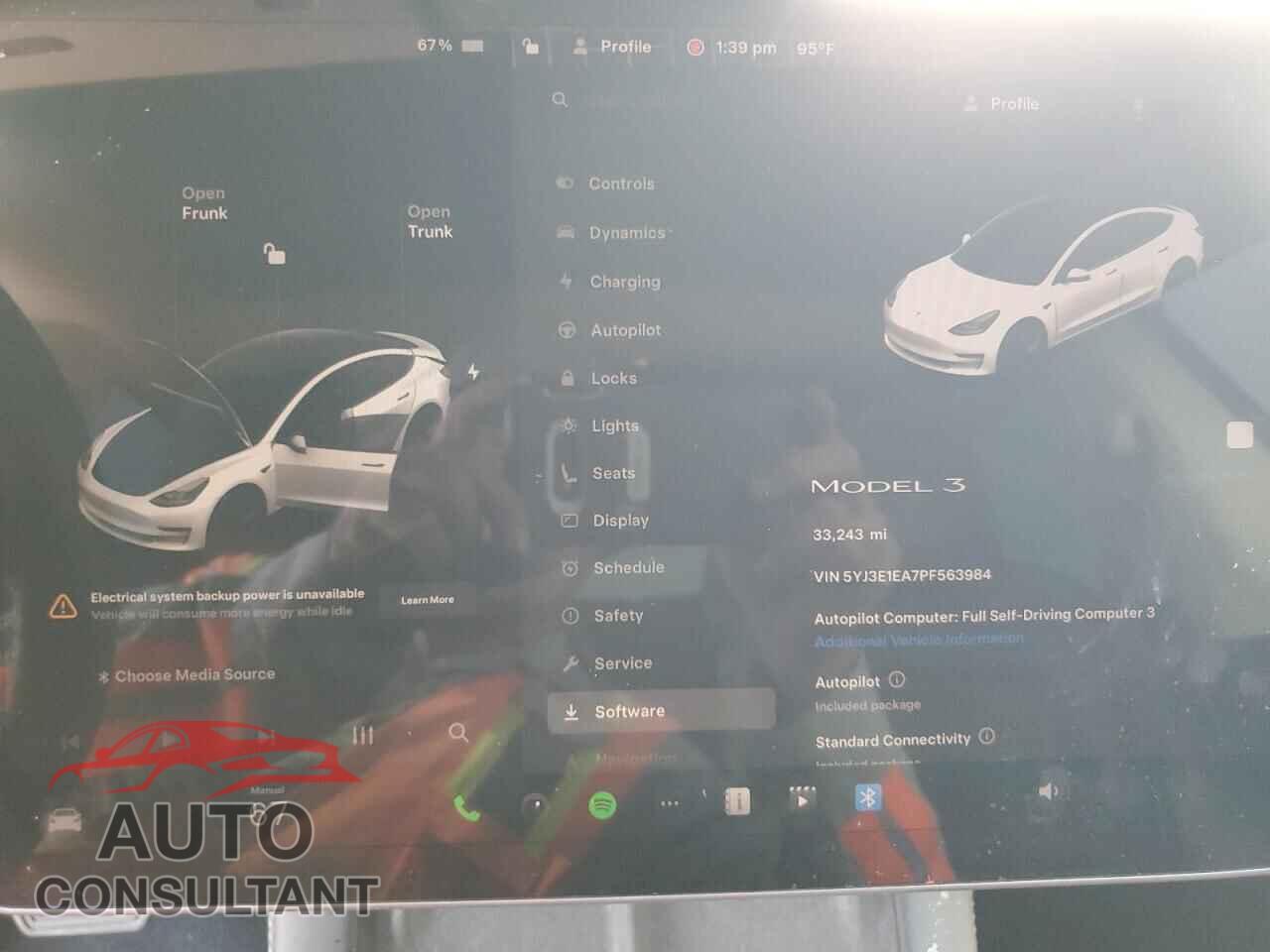 TESLA MODEL 3 2023 - 5YJ3E1EA7PF563984