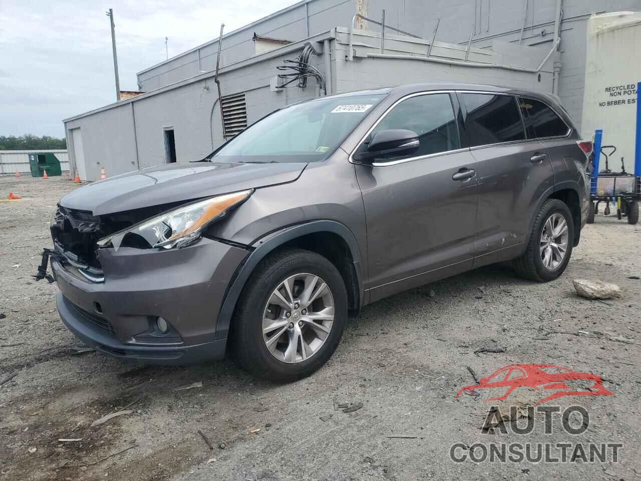 TOYOTA HIGHLANDER 2015 - 5TDBKRFH3FS080498