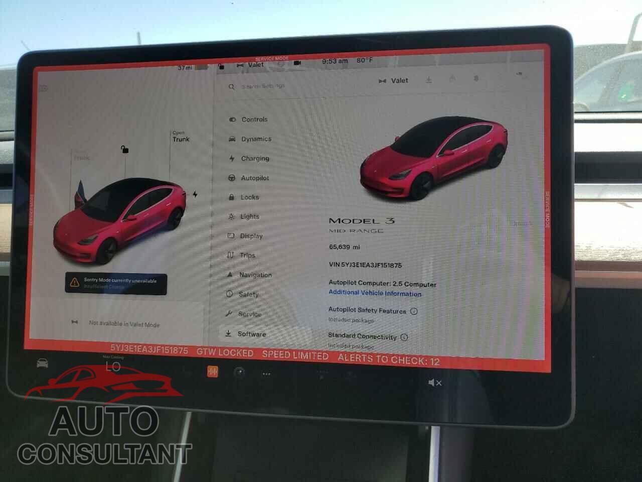 TESLA MODEL 3 2018 - 5YJ3E1EA3JF151875