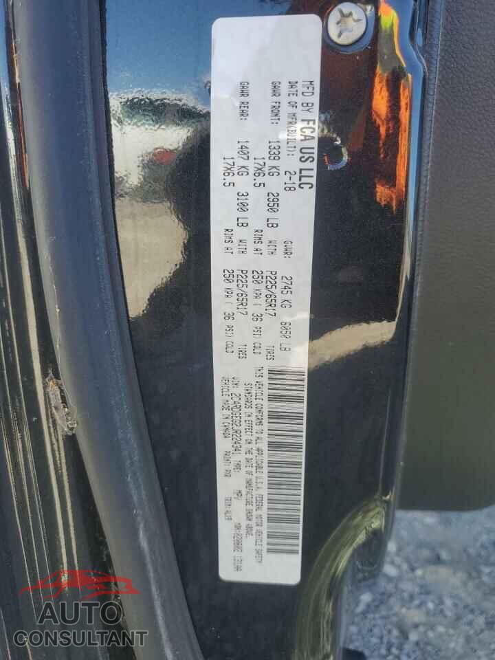 DODGE CARAVAN 2018 - 2C4RDGEG2JR224341