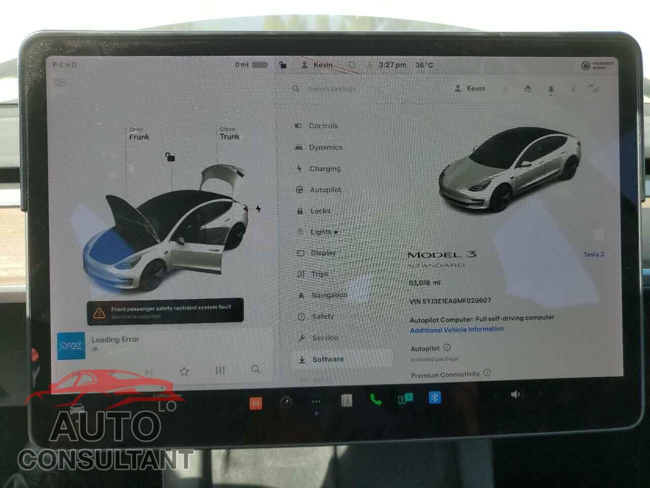 TESLA MODEL 3 2021 - 5YJ3E1EA9MF029607