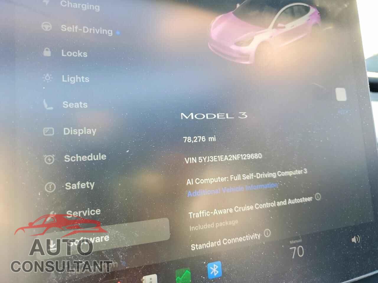 TESLA MODEL 3 2022 - 5YJ3E1EA2NF129680