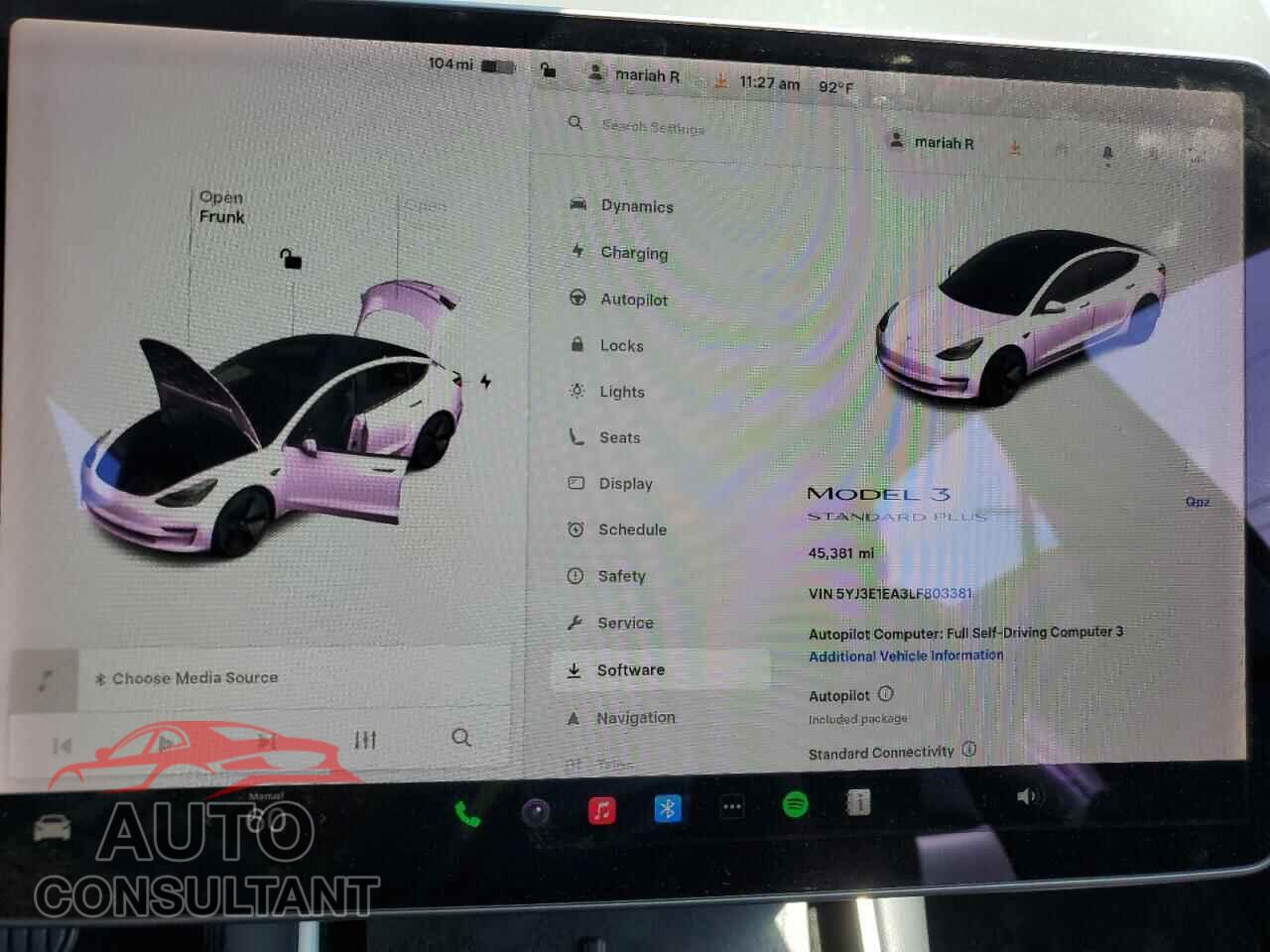 TESLA MODEL 3 2020 - 5YJ3E1EA3LF803381