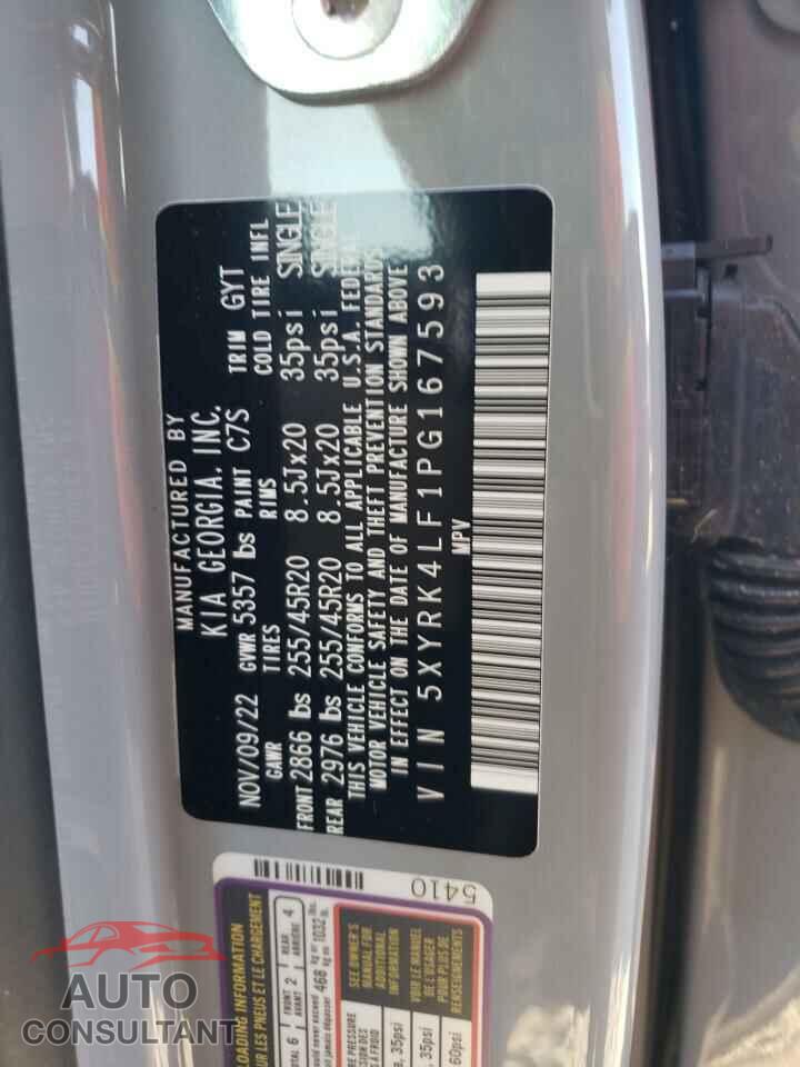 KIA SORENTO 2023 - 5XYRK4LF1PG167593