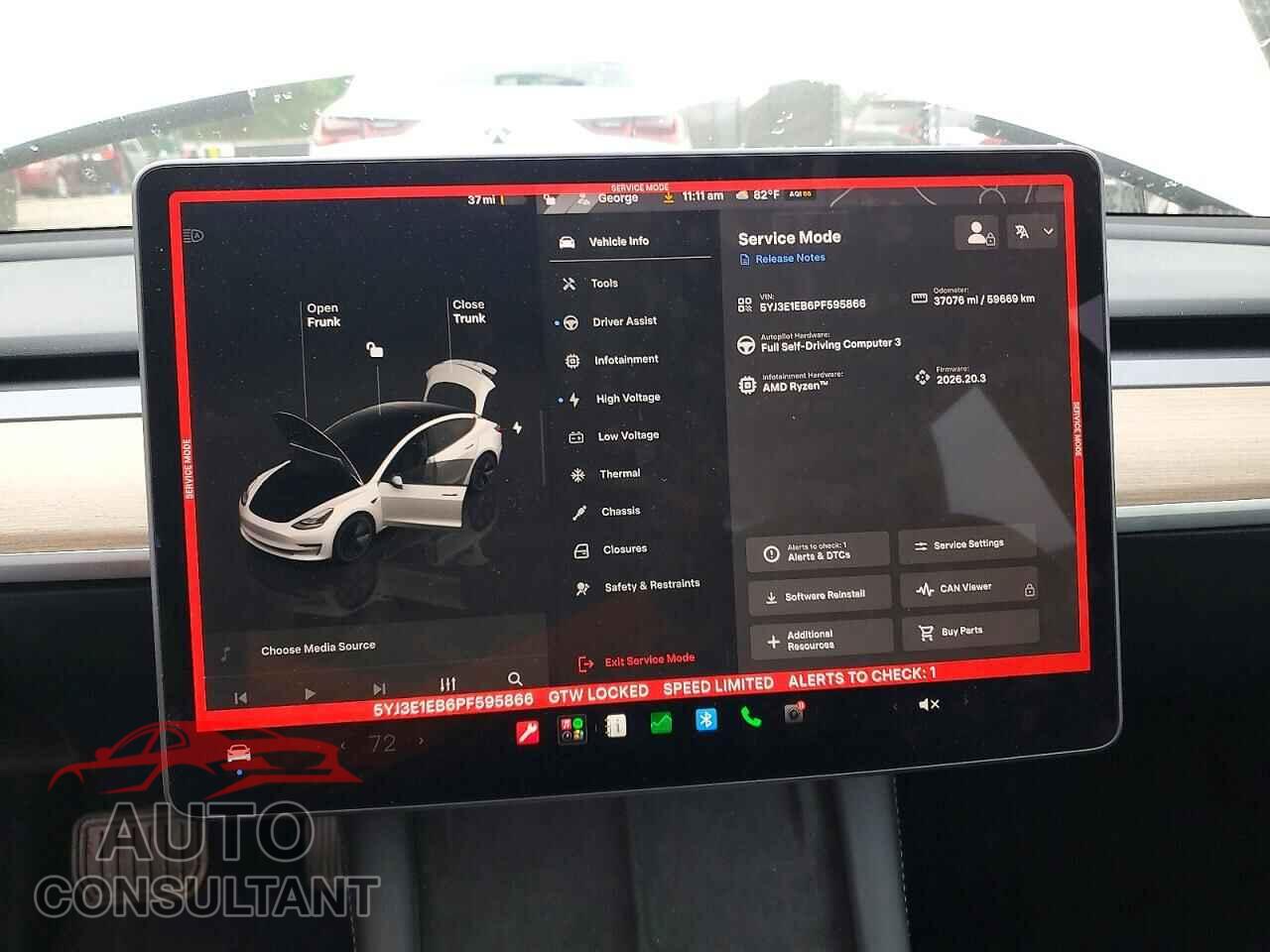 TESLA MODEL 3 2023 - 5YJ3E1EB6PF595866
