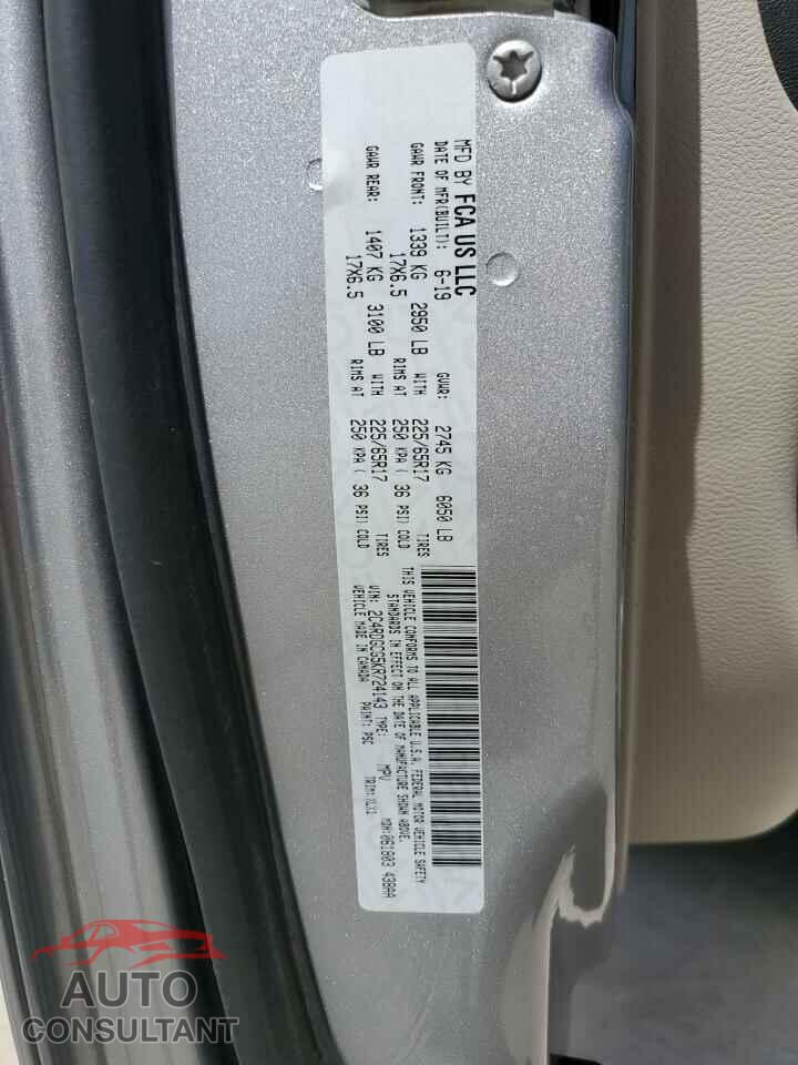DODGE CARAVAN 2019 - 2C4RDGCG5KR724143