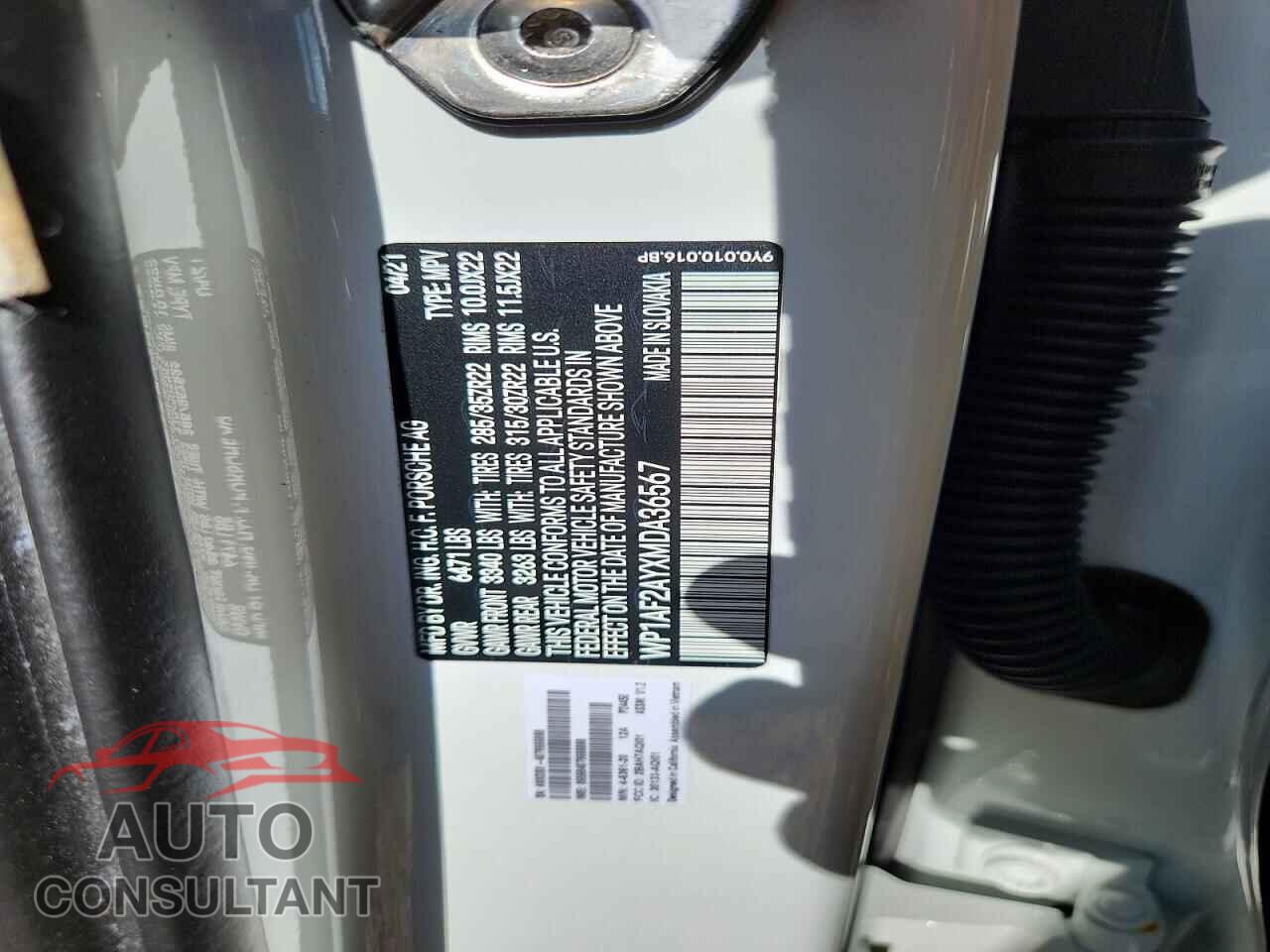 PORSCHE CAYENNE 2021 - WP1AF2AYXMDA36567