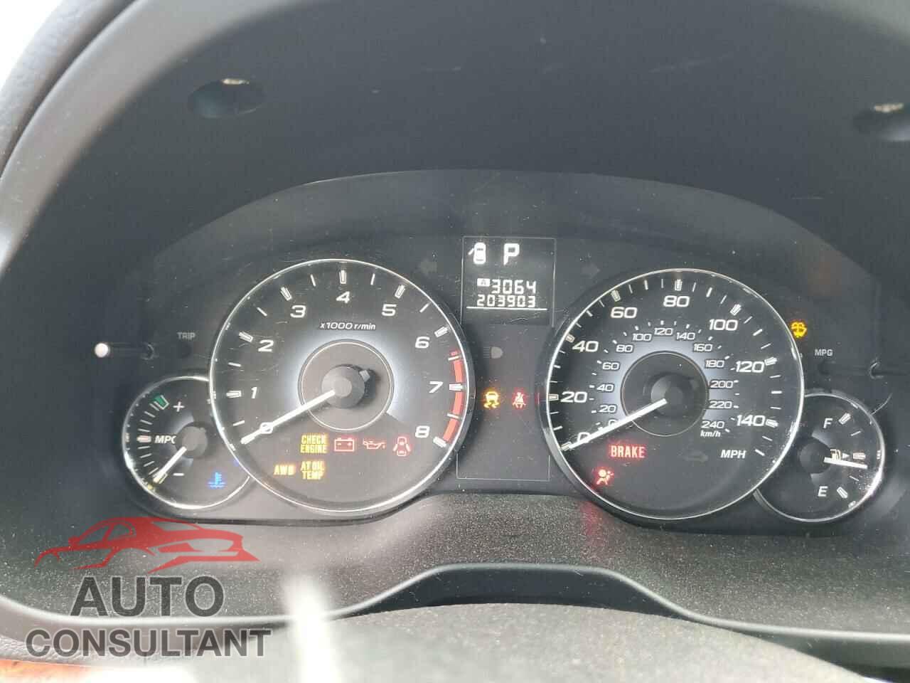 SUBARU OUTBACK 2010 - 4S4BRBKC4A3310682