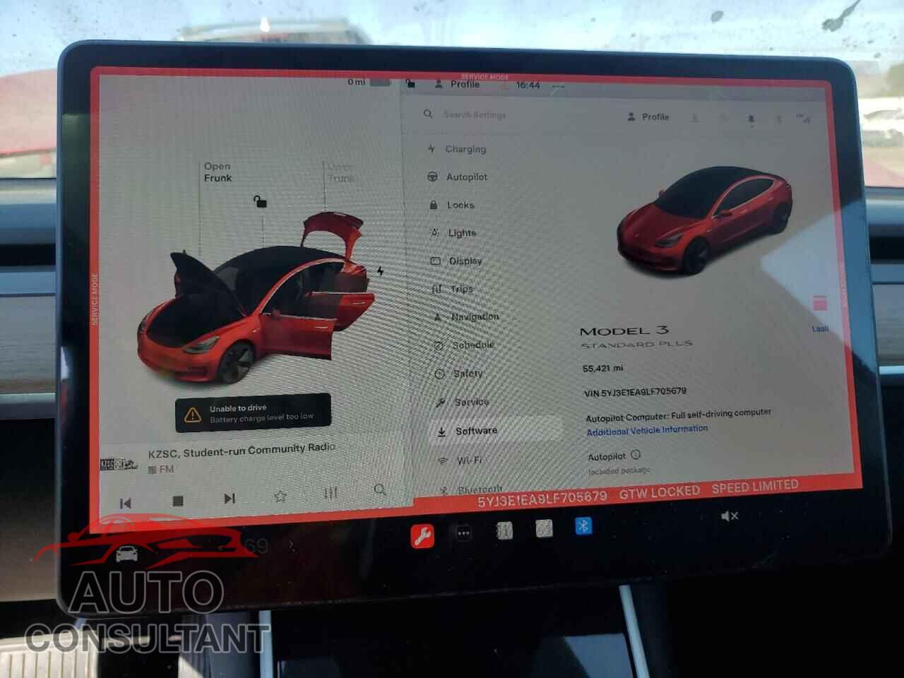 TESLA MODEL 3 2020 - 5YJ3E1EA9LF705679