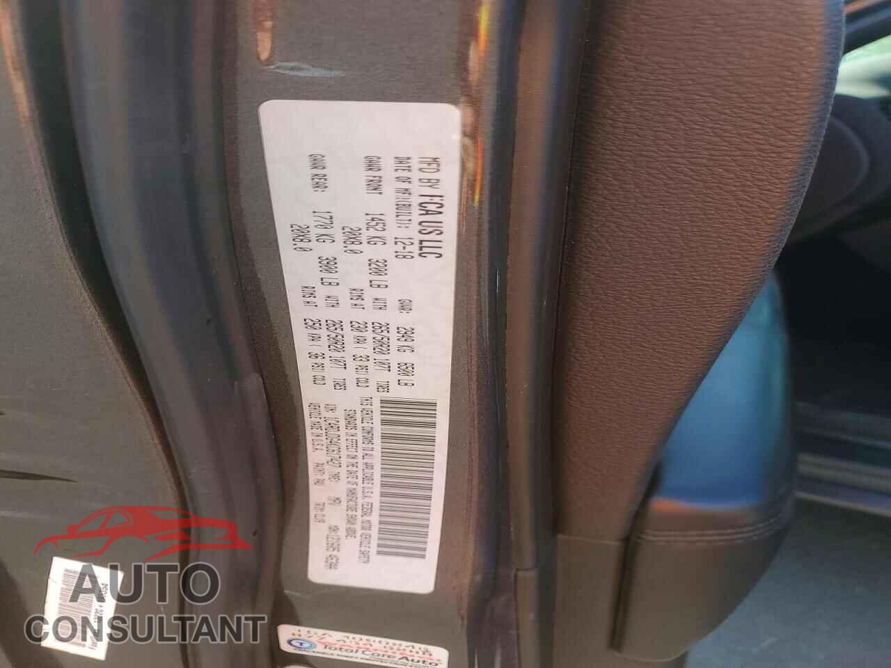 DODGE DURANGO 2019 - 1C4RDJDG4KC617427