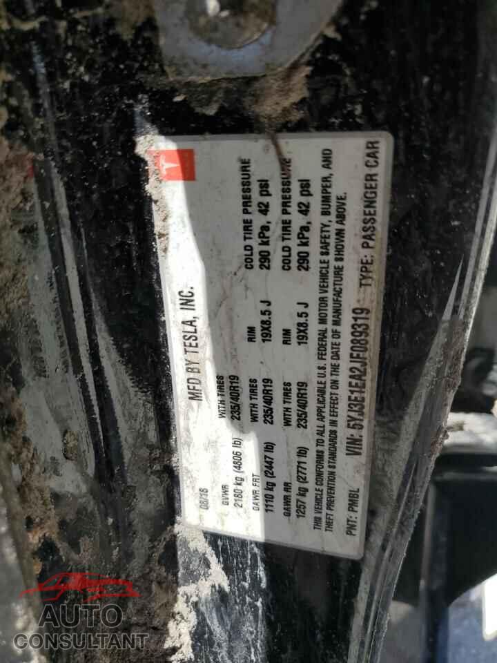 TESLA MODEL 3 2018 - 5YJ3E1EA2JF089319