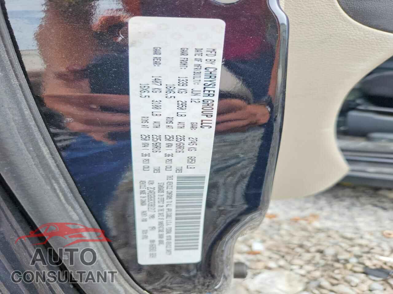 DODGE CARAVAN 2012 - 2C4RDGBG8CR381217