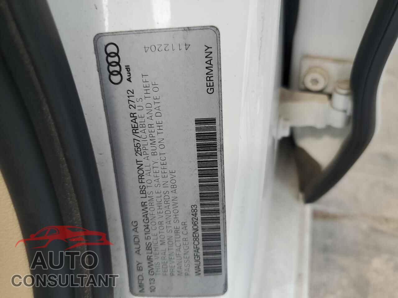 AUDI A6 2014 - WAUGFAFC8EN062483