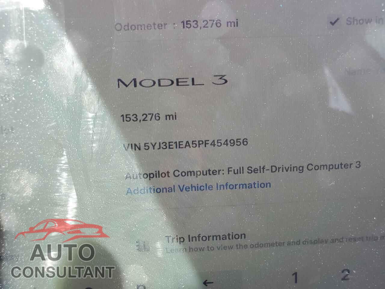 TESLA MODEL 3 2023 - 5YJ3E1EA5PF454956