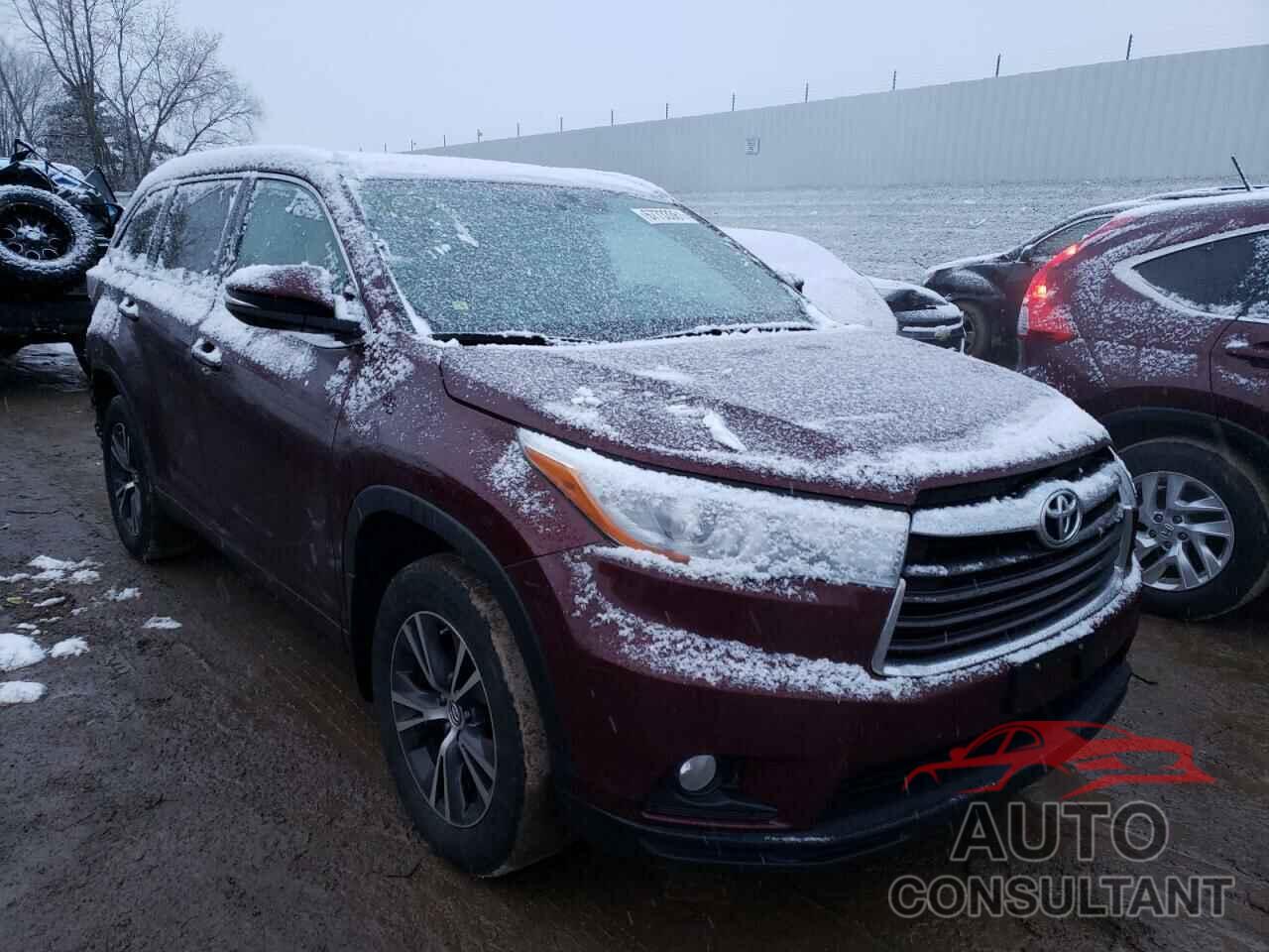 TOYOTA HIGHLANDER 2016 - 5TDJKRFH7GS354752