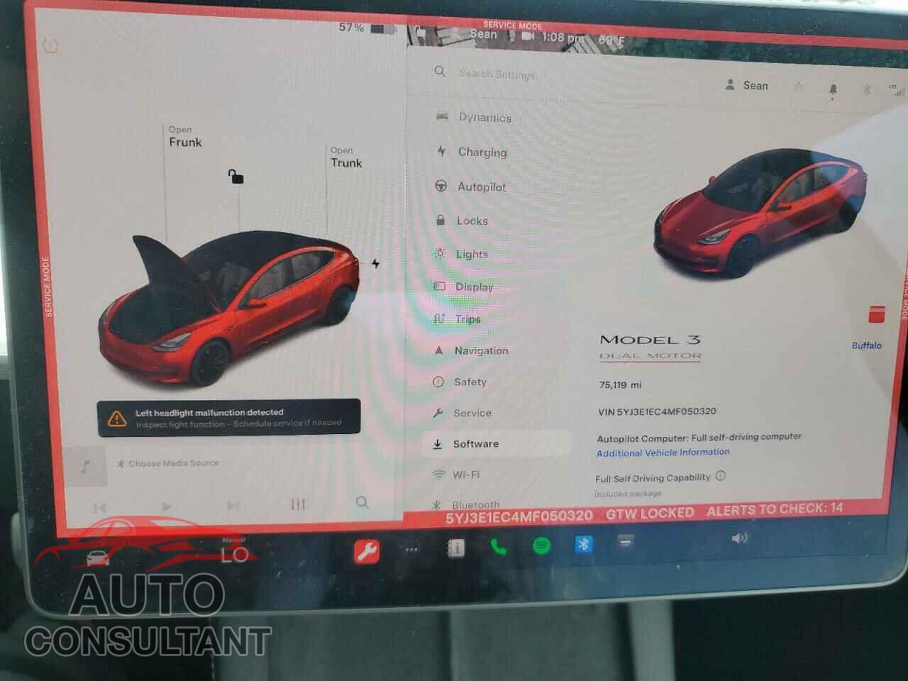 TESLA MODEL 3 2021 - 5YJ3E1EC4MF050320