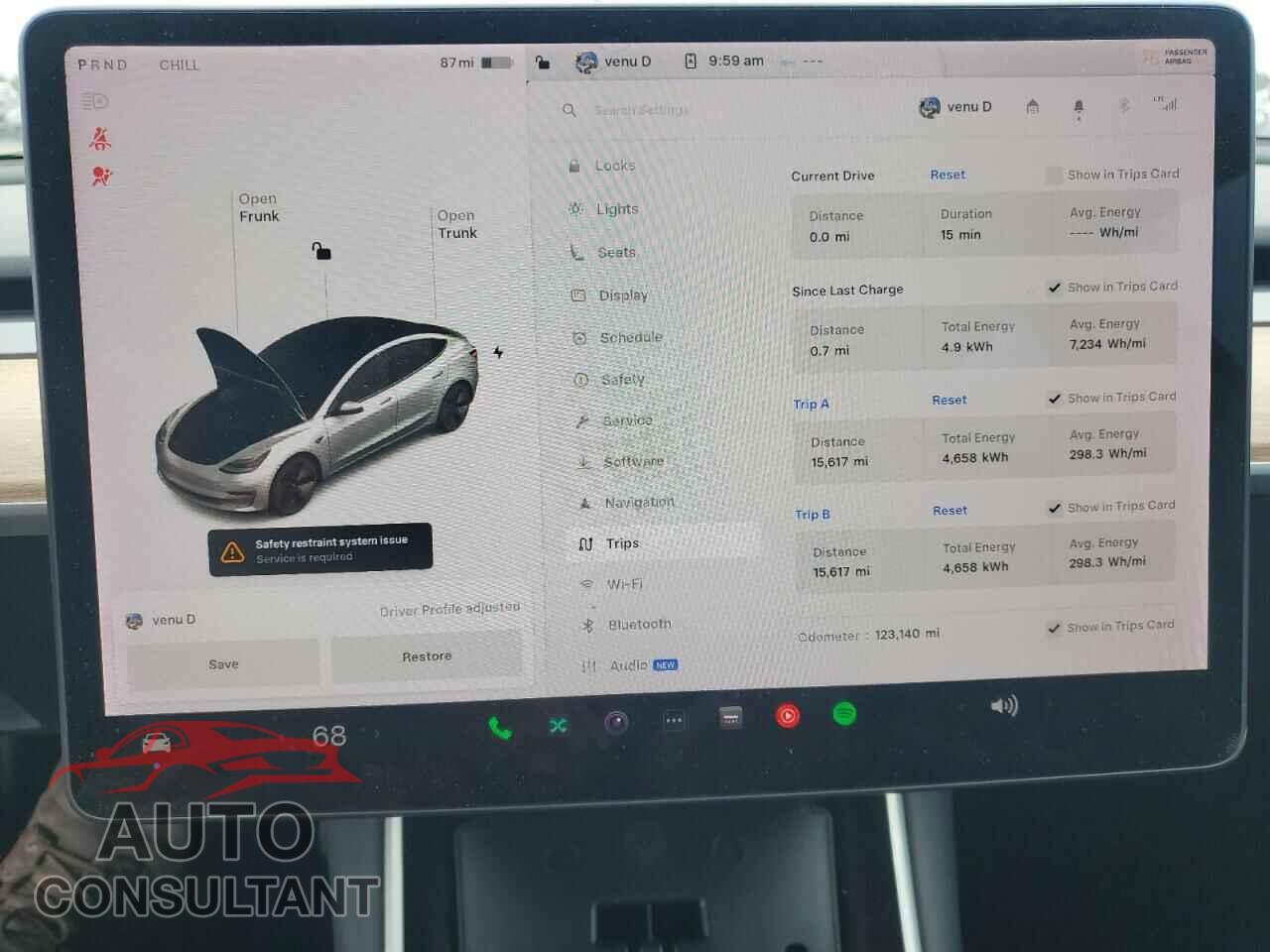 TESLA MODEL 3 2018 - 5YJ3E1EB0JF114596