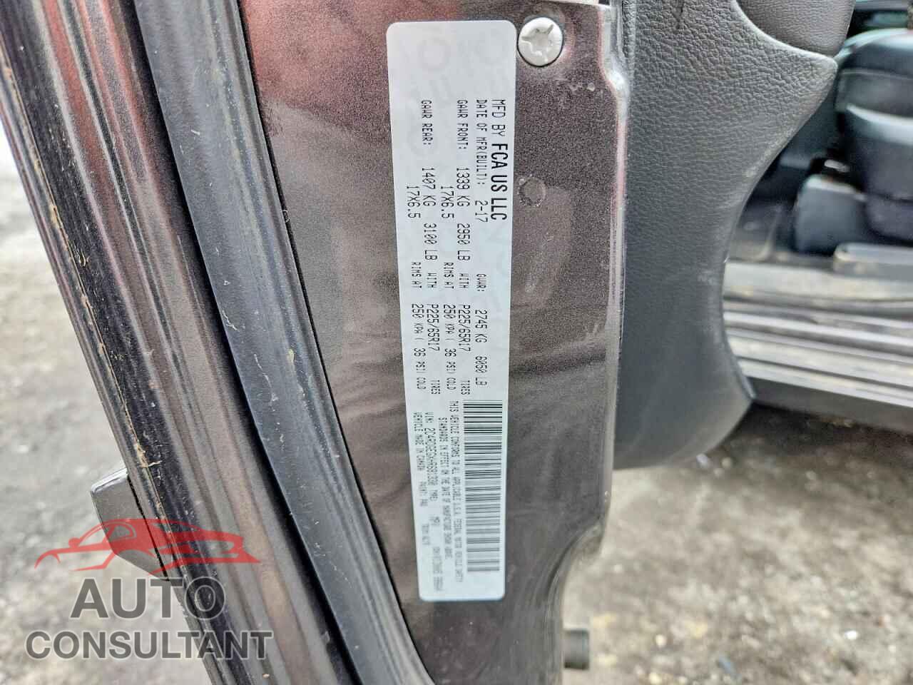 DODGE CARAVAN 2017 - 2C4RDGEGXHR681330