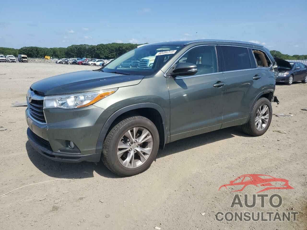 TOYOTA HIGHLANDER 2015 - 5TDJKRFH1FS170907