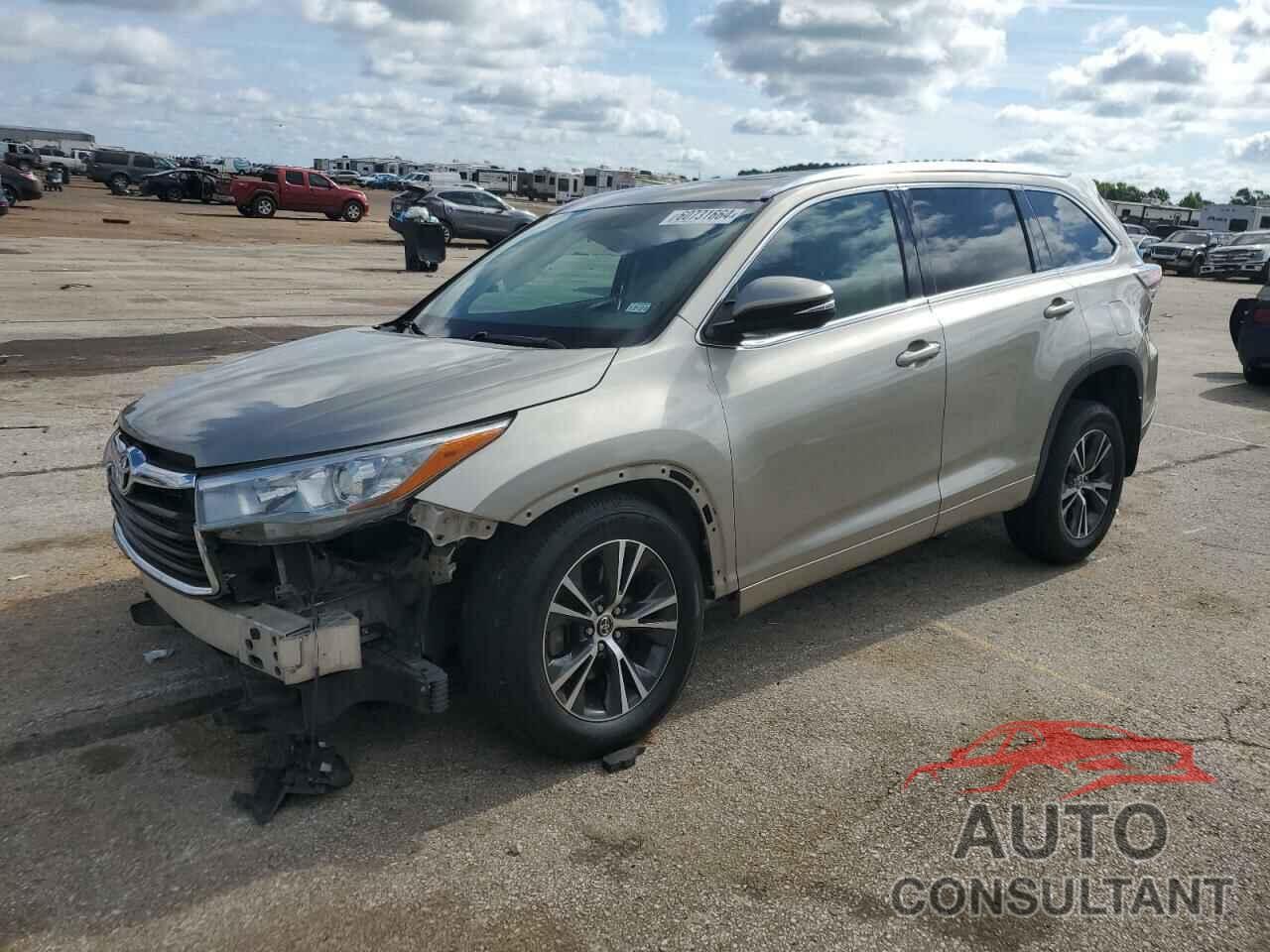 TOYOTA HIGHLANDER 2016 - 5TDJKRFH6GS255145