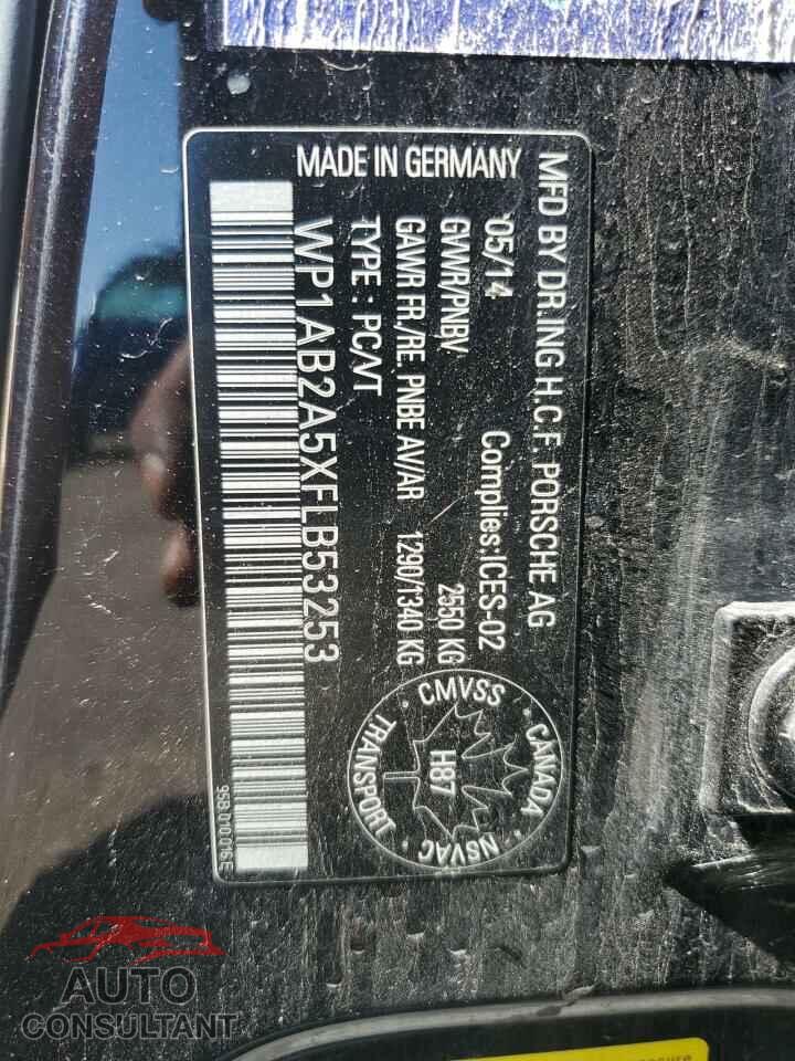 PORSCHE MACAN 2015 - WP1AB2A5XFLB53253