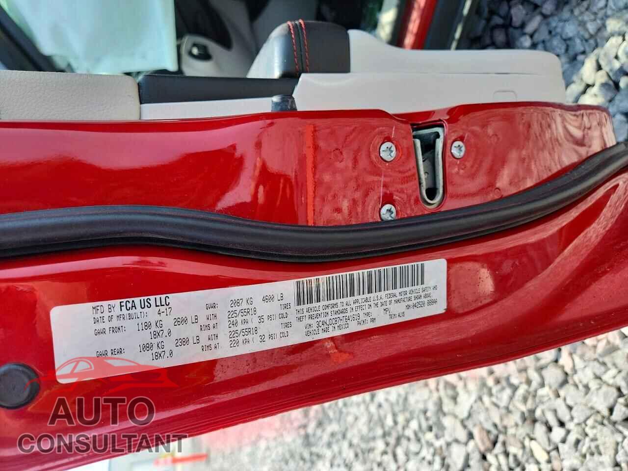 JEEP COMPASS 2017 - 3C4NJDCB7HT641619
