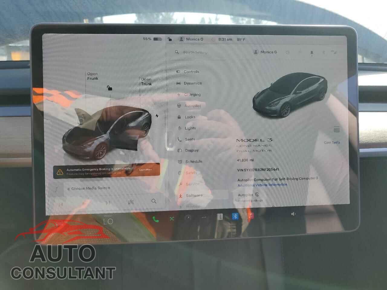 TESLA MODEL 3 2022 - 5YJ3E1EB2NF205441