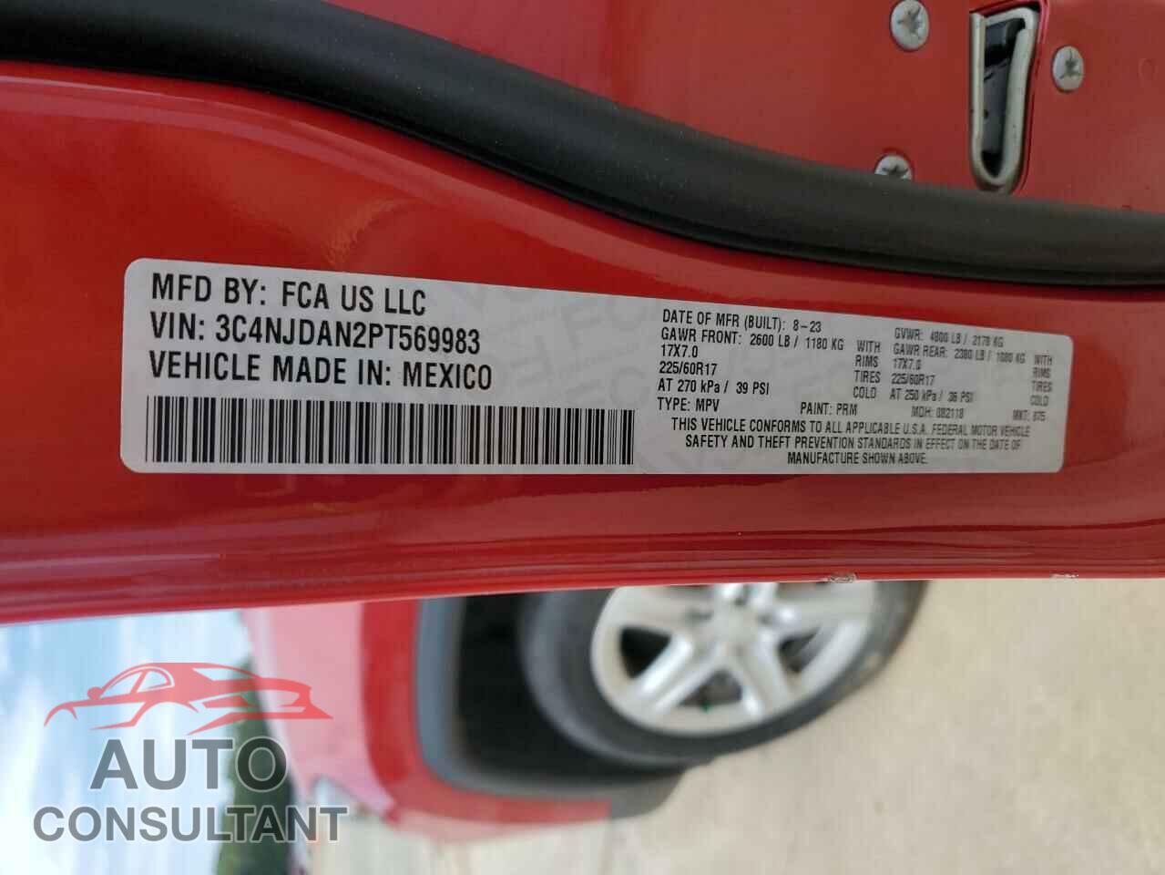 JEEP COMPASS 2023 - 3C4NJDAN2PT569983