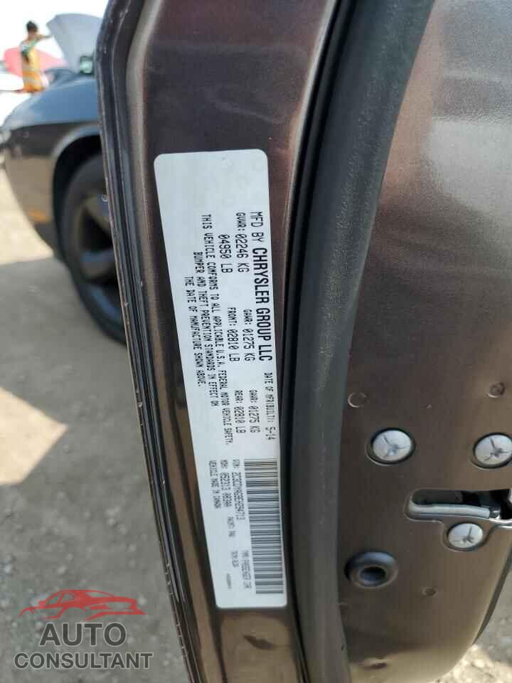 DODGE CHALLENGER 2014 - 2C3CDYAG9EH294713
