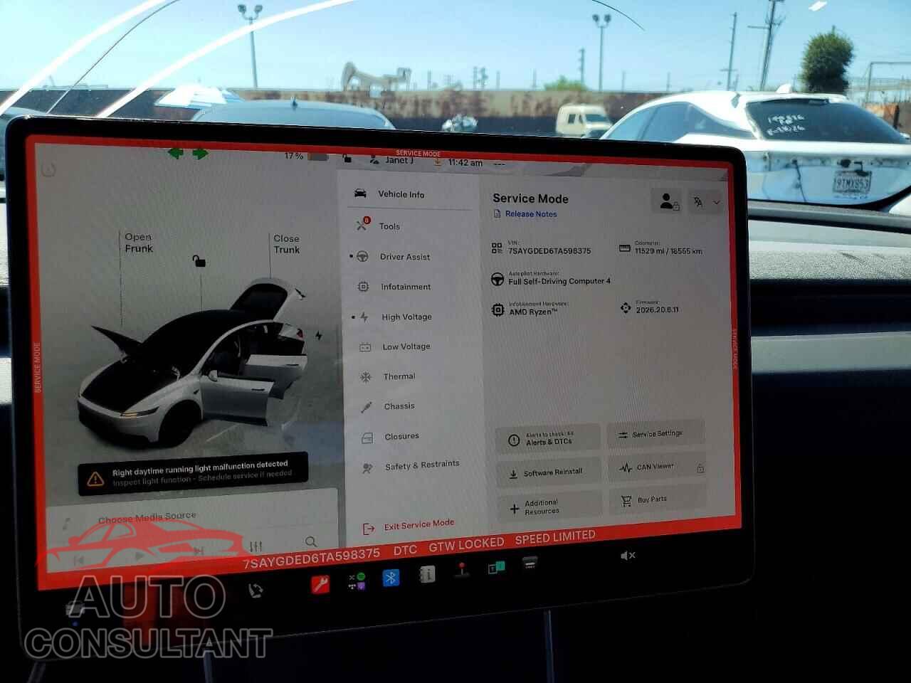 TESLA MODEL Y 2026 - 7SAYGDED6TA598375