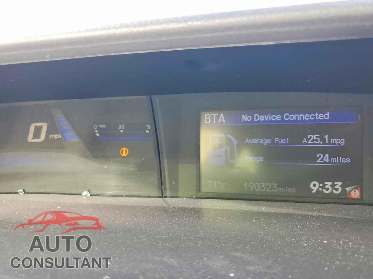 HONDA CIVIC 2013 - 19XFB2F58DE284414